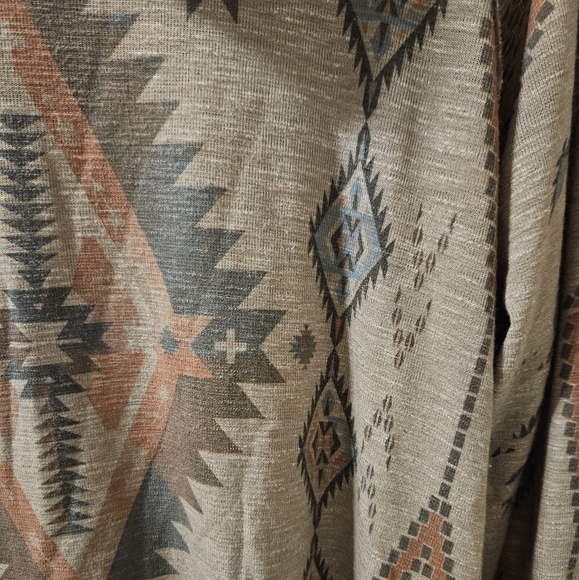 Aztec Patterned Cowl Neck Sweater - Picture 2 of 7